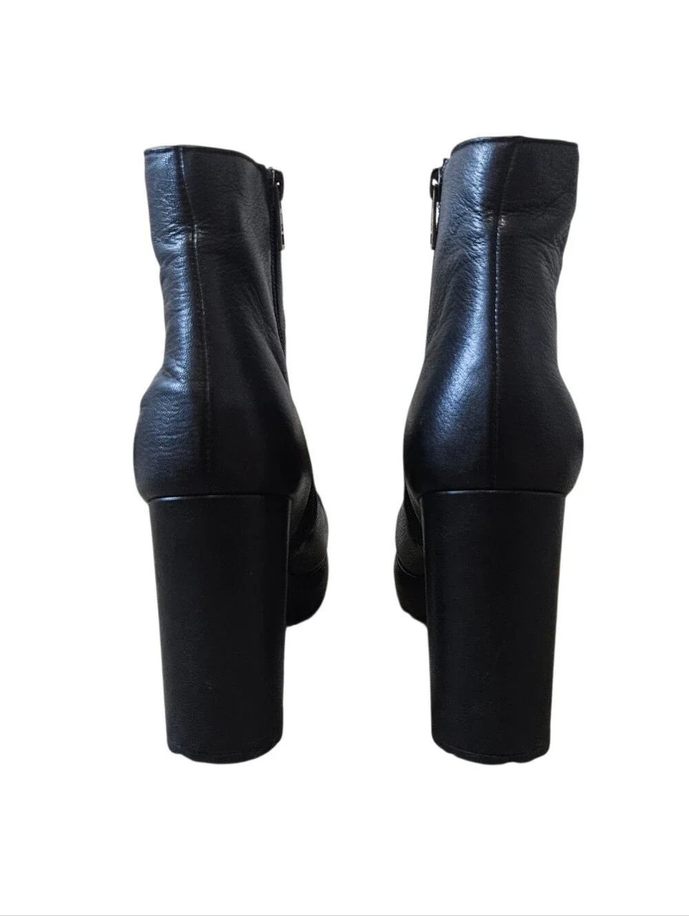 See By Chloe Black Platform Heeled Ankle Boots Size EUR 39 US 8.5